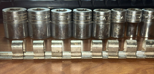 Snap tools 8pc socket lot - snap-on,