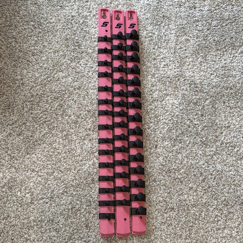 Snap tools pink socket rail - on,